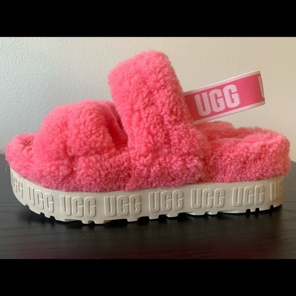 UGG Shoes - NEW UGG WOMENS OH FLUFFITA PINK ROSE SLIDES S/N 1120876. # Slipper Sandal